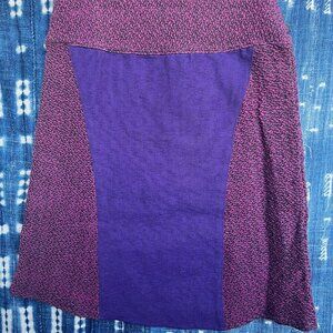 Purple & Magenta Boho A-Line Skirt